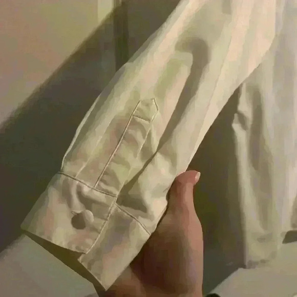 Vintage Basic Editions White Button Down size L Thanksgiving Blouse Embroidery - Picture 10 of 10